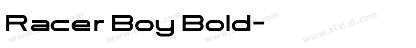 Racer Boy Bold字体转换